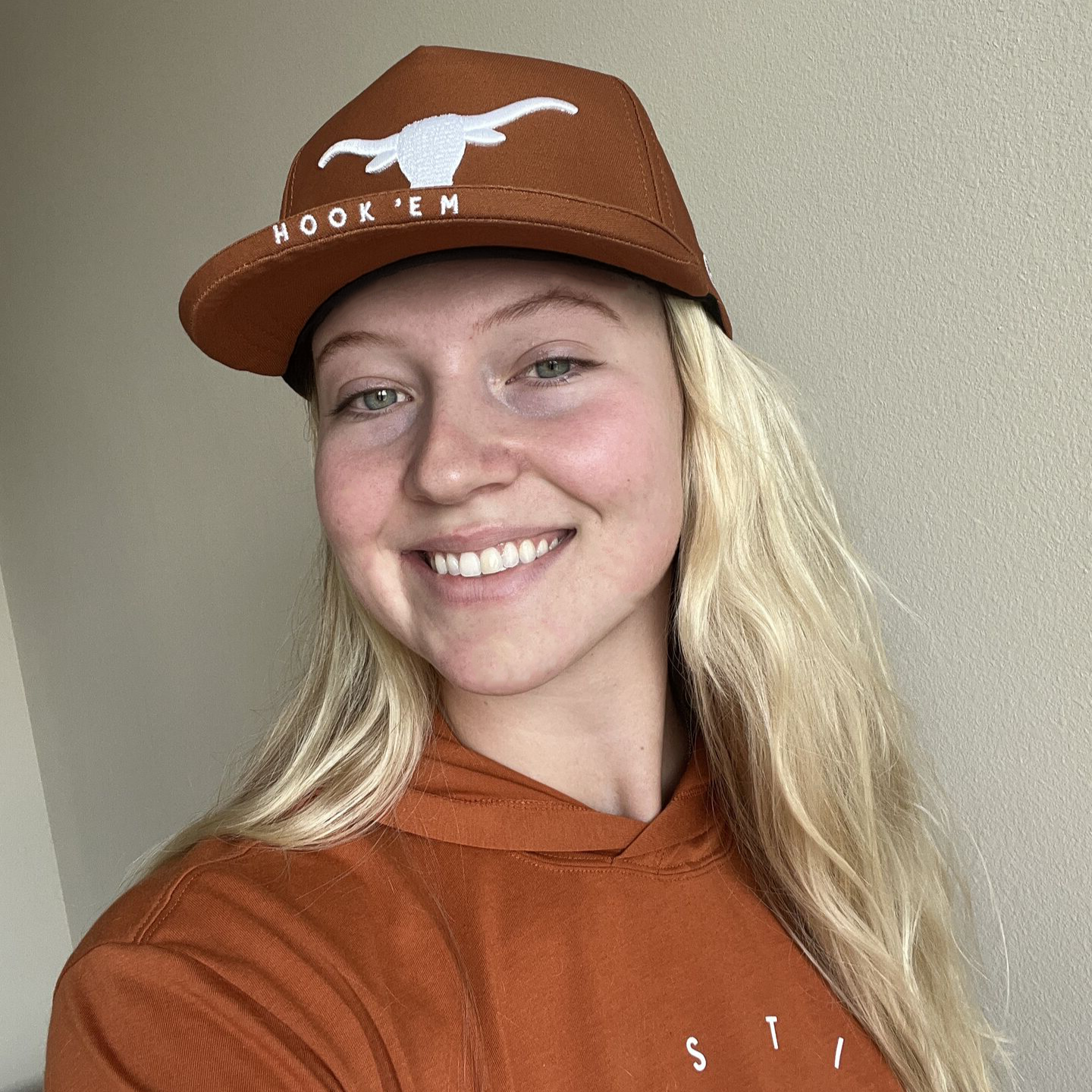 Texas Hook 'Em, Burnt Orange - Bill Hat