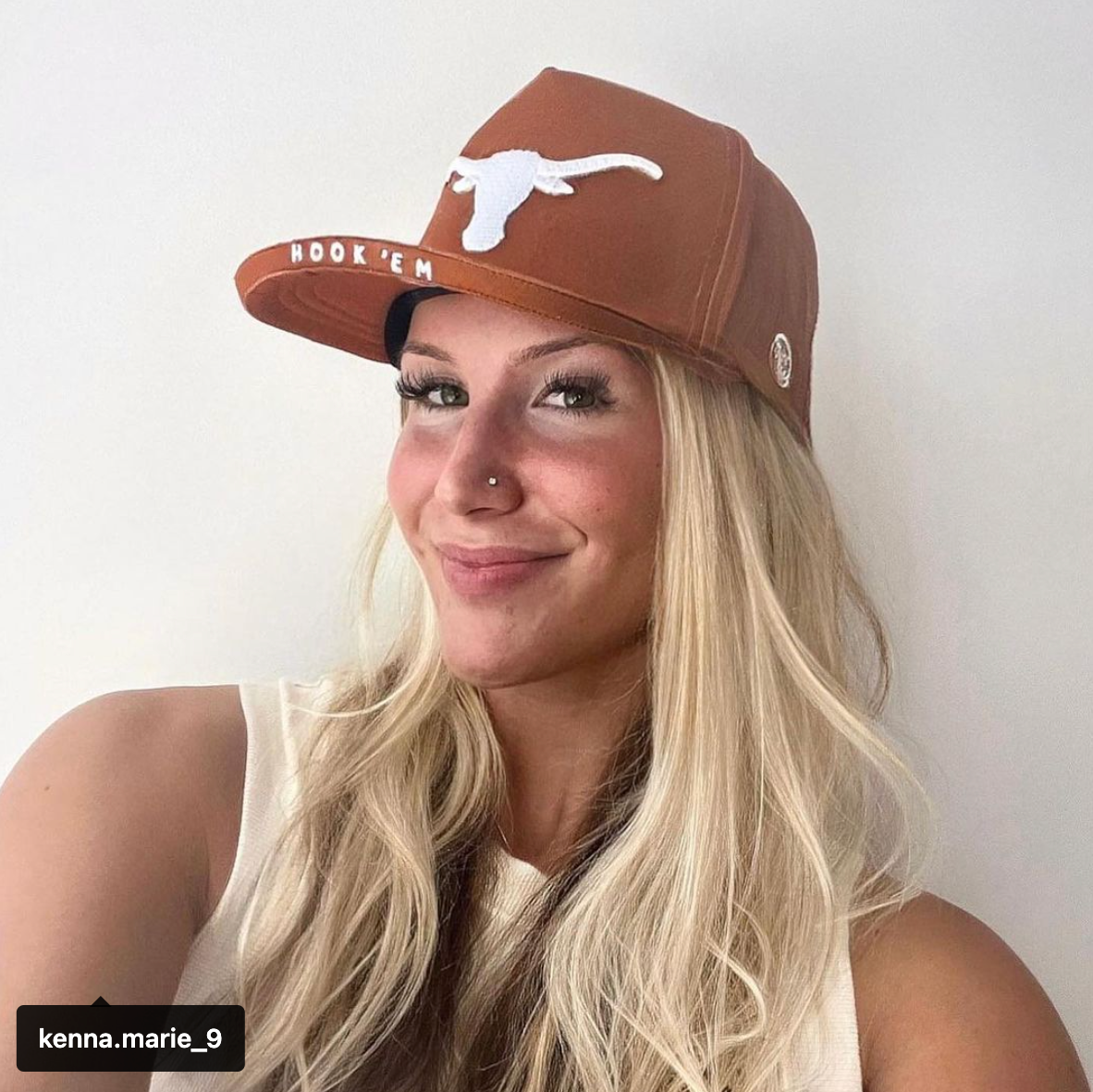 Texas Hook 'Em, Burnt Orange - Bill Hat