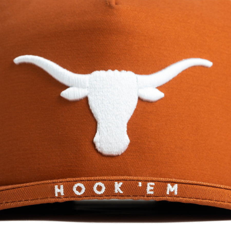 Texas Hook 'Em, Burnt Orange - Bill Hat